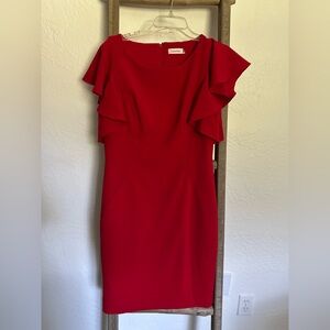 Calvin Klein Vibrant Red Dress